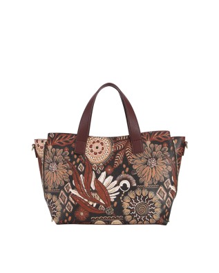Ynot – Große Tote-Bag aus festem Kunstleder Ikebana