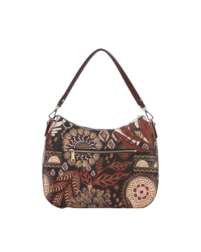  Ynot - Borsa a spalla hobo con manico removibile in ecopelle