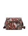  Ynot - Borsa postina con patta in ecopelle Ikebana