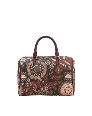  Ynot - Borsa bauletto in ecopelle con tracolla Ikebana