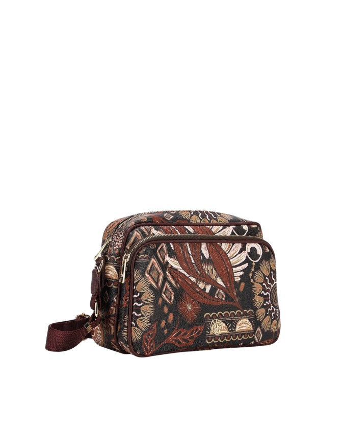  Ynot - Borsa a tracolla reporter in ecopelle con tasca
