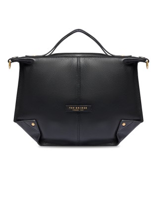 The Bridge - Leather Handbag with Shoulder Strap and... 2