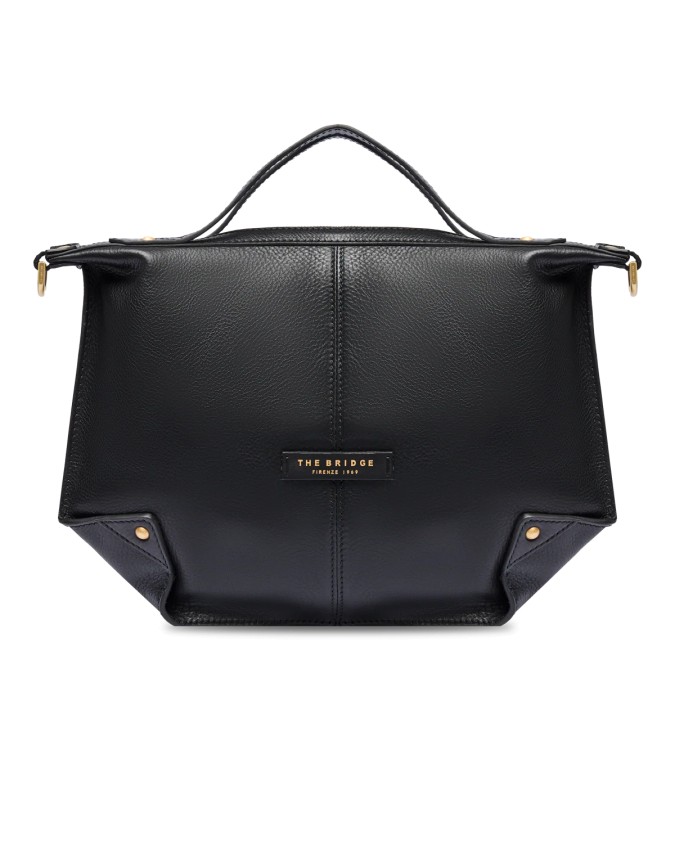  The Bridge - Borsa a Mano con Tracolla in Pelle con Zip Tg. 