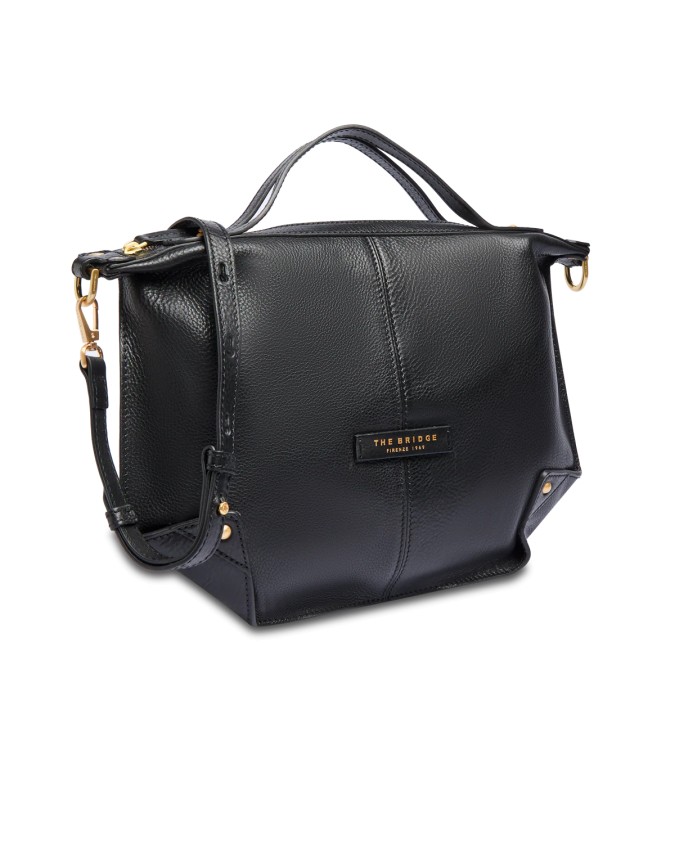  The Bridge - Borsa a Mano con Tracolla in Pelle con Zip Tg. 
