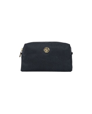 Ynot - Women's Beauty Case with All-Over Cloud Print - BLACK