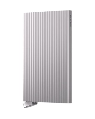 Secrid - Fluted Plus Aluminum Credit Card Holder - Silver+