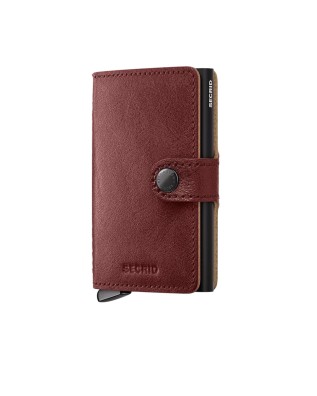 Secrid - Miniwallet Basco: Small Leather and Aluminum...