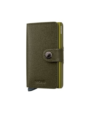 Secrid - Crisple Leather and Aluminum Miniwallet - Kelp
