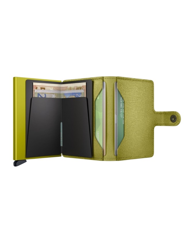  Secrid - Miniwallet in pelle e alluminio Crisple