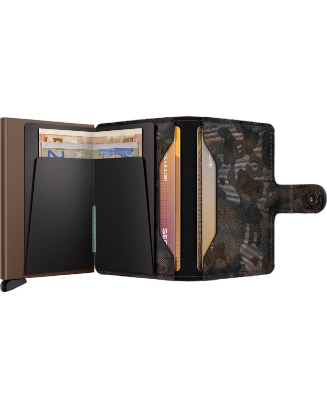  Secrid - Miniwallet in pelle e alluminio Jungle