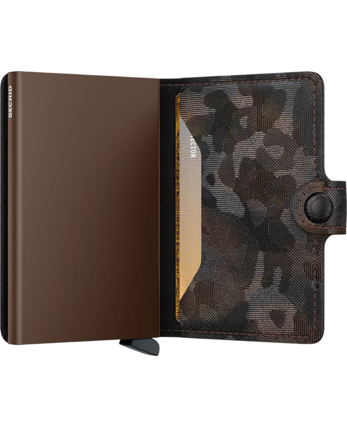  Secrid - Miniwallet in pelle e alluminio Jungle