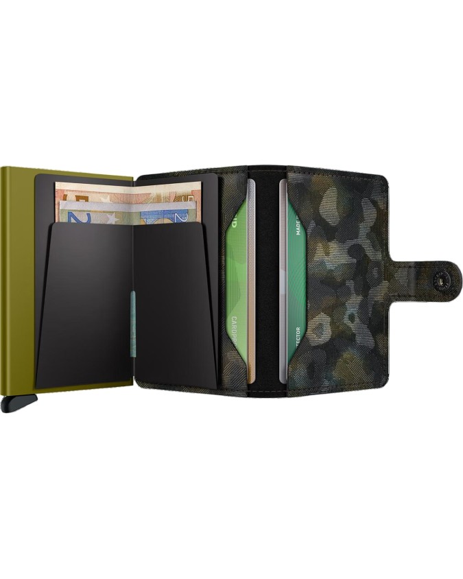  Secrid - Miniwallet in pelle e alluminio Jungle