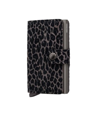Secrid  - Miniwallet Leo Leather and Aluminum Wallet - Gray