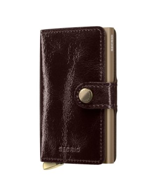  Secrid - Miniwallet in pelle e alluminio Naplack Plus