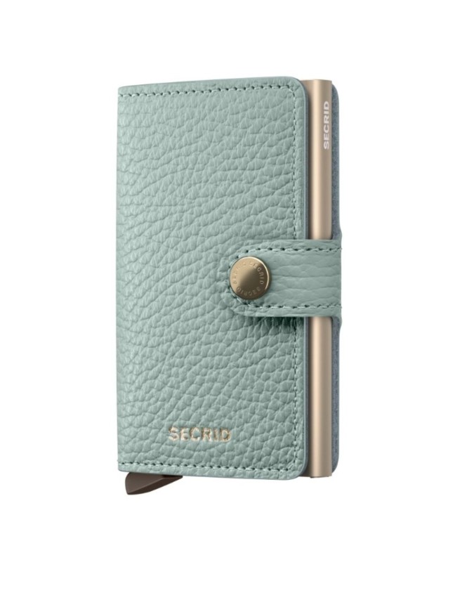  Secrid - Miniwallet in pelle e alluminio Pebble