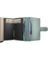  Secrid - Miniwallet in pelle e alluminio Pebble