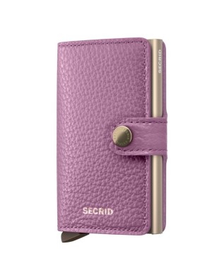 Secrid - Pebble Leather and Aluminum Miniwallet - Orchid