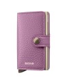  Secrid - Miniwallet in pelle e alluminio Pebble