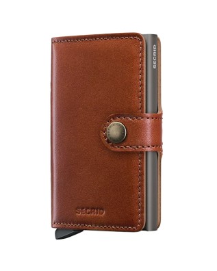 Secrid - Mini-Geldbörse aus Leder und Texano-Aluminium -...