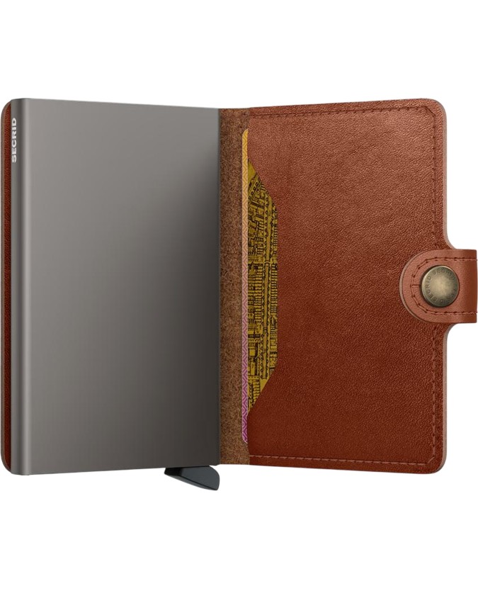 Secrid - Texano leather and aluminum...