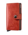 Secrid - Portafoglio in pelle sfumata ed alluminio Miniwallet Vintage
