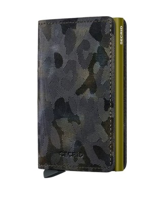  Secrid - Slim wallet in pelle e alluminio Jungle