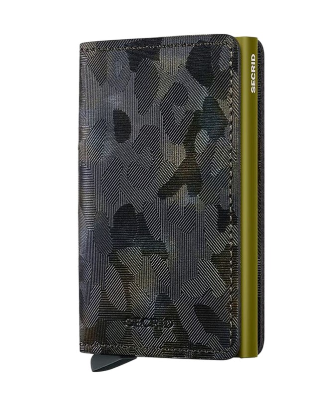 Secrid - Slim wallet in pelle e alluminio Jungle