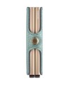 Secrid - Twin-Geldbörse aus Leder und Aluminium Pebble