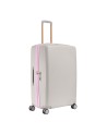 Braccialini - Erweiterbarer 4-Rad-Trolley, Größe L, aus Polycarbonat, Farbe: Perla