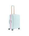 Braccialini - Erweiterbarer 4-Rad-Trolley, Größe M, aus Polycarbonat, Farbe Perla