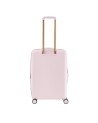 Braccialini - Erweiterbarer 4-Rad-Trolley, Größe M, aus Polycarbonat, Farbe Perla