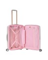 Braccialini - Erweiterbarer 4-Rad-Trolley, Größe M, aus Polycarbonat, Farbe Perla