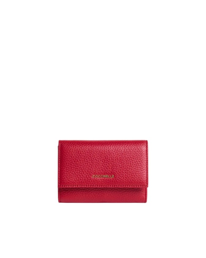  Coccinelle - Portafoglio donna con tasca porta monete in pelle