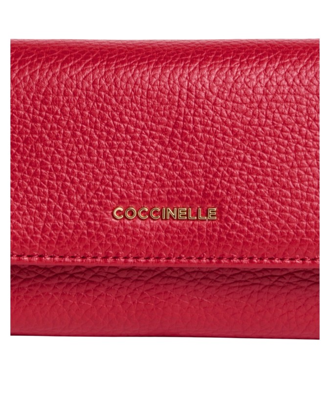  Coccinelle - Portafoglio donna con tasca porta monete in pelle