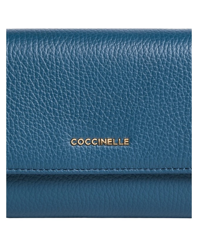  Coccinelle - Portafoglio con patta e porta monete in pelle