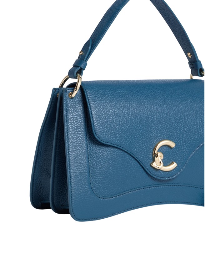  Coccinelle – Borsa a mano in pelle con patta media C-ME