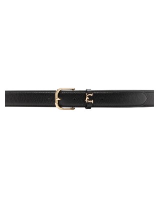 Coccinelle - H 3 Metal Loop Women's Leather Belt - Noir 2