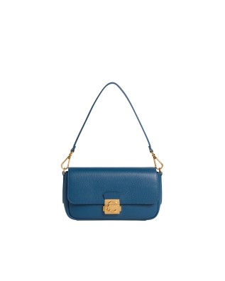  Coccinelle - Borsa a spalla con patta e tracolla in pelle