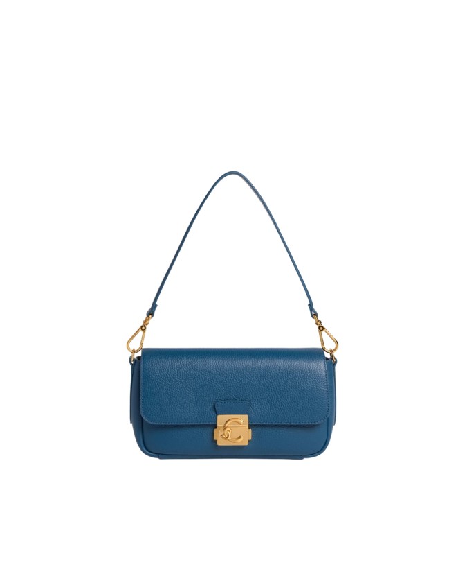  Coccinelle - Borsa a spalla con patta e tracolla in pelle