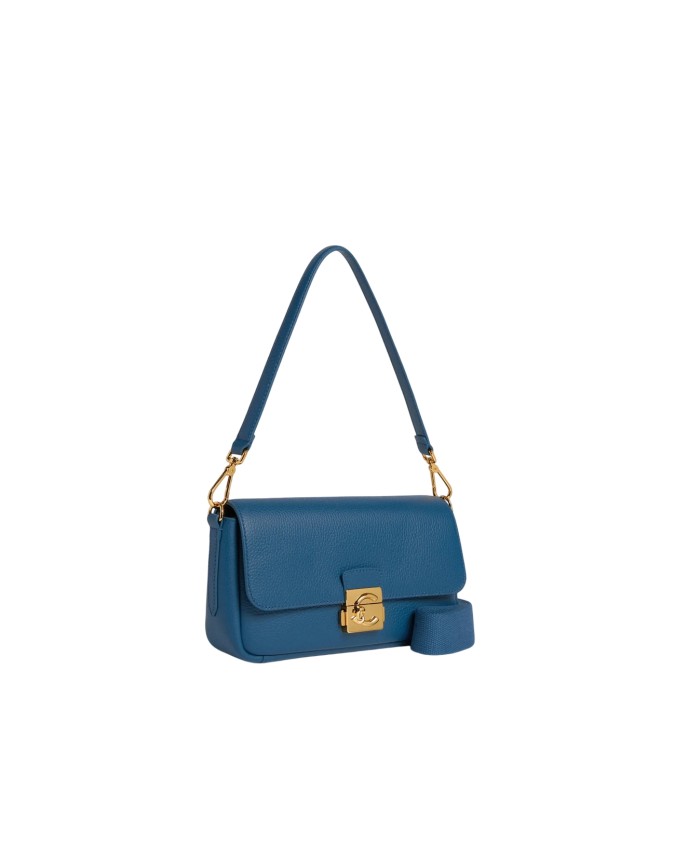  Coccinelle - Borsa a spalla con patta e tracolla in pelle