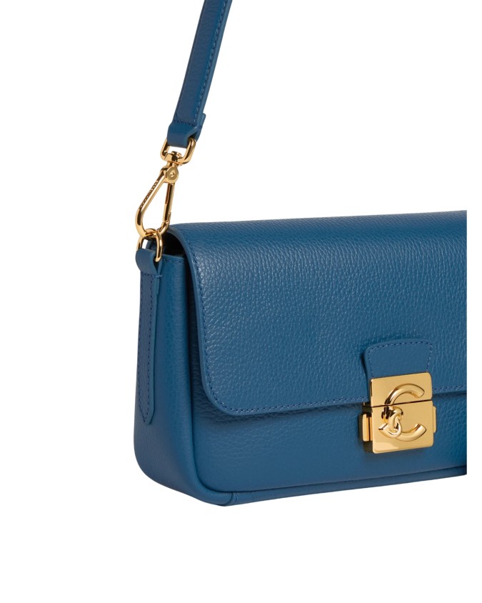 Coccinelle - Borsa a spalla con patta e tracolla in pelle