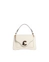  Coccinelle - Borsa a Mano in Pelle Liscia Logo Tartarugato