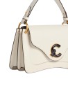  Coccinelle - Borsa a Mano in Pelle Liscia Logo Tartarugato