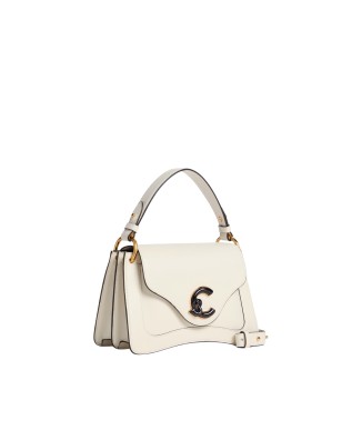  Coccinelle - Borsa a Mano in Pelle Liscia Logo Tartarugato 2