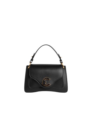  Coccinelle - Borsa a Mano in Pelle Liscia Logo Tartarugato 2