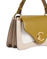  Coccinelle - Borsa a Mano con Tracolla in Pelle Tricolor C-Me