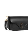  Coccinelle - Borsa a Spalla in Pelle Liscia Logo Tartarugato