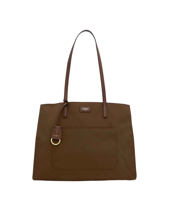  Nannini - Borsa in Nylon con Dettagli in Pelle Carla