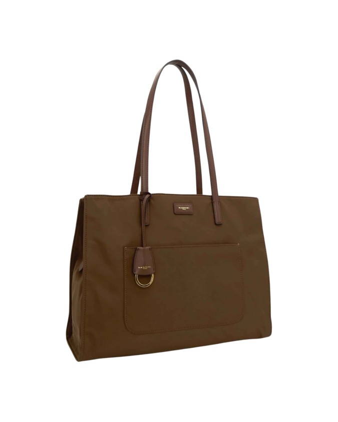  Nannini - Borsa in Nylon con Dettagli in Pelle Carla
