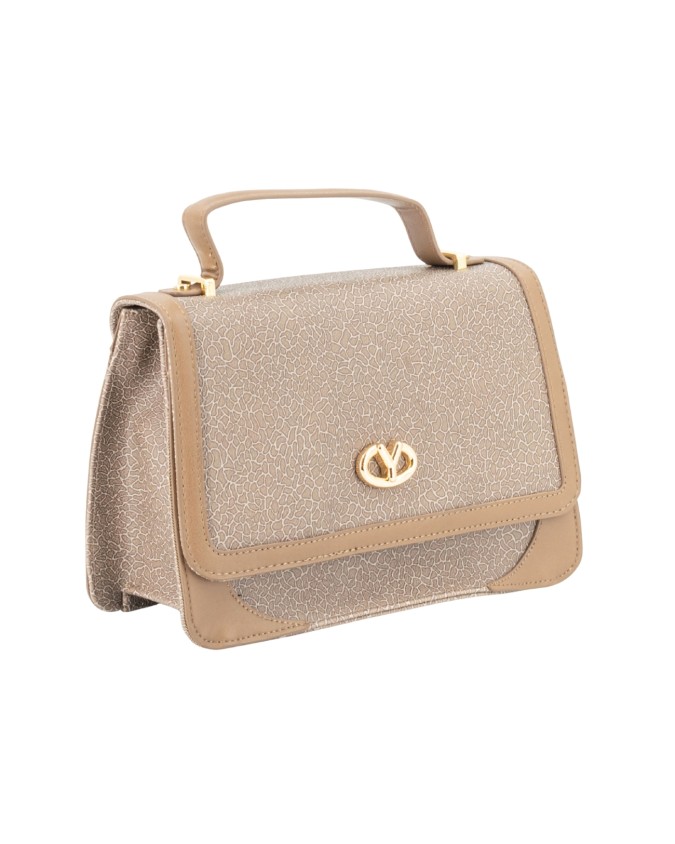 Ynot - Borsa a mano in pvc con patta e tracolla Lux